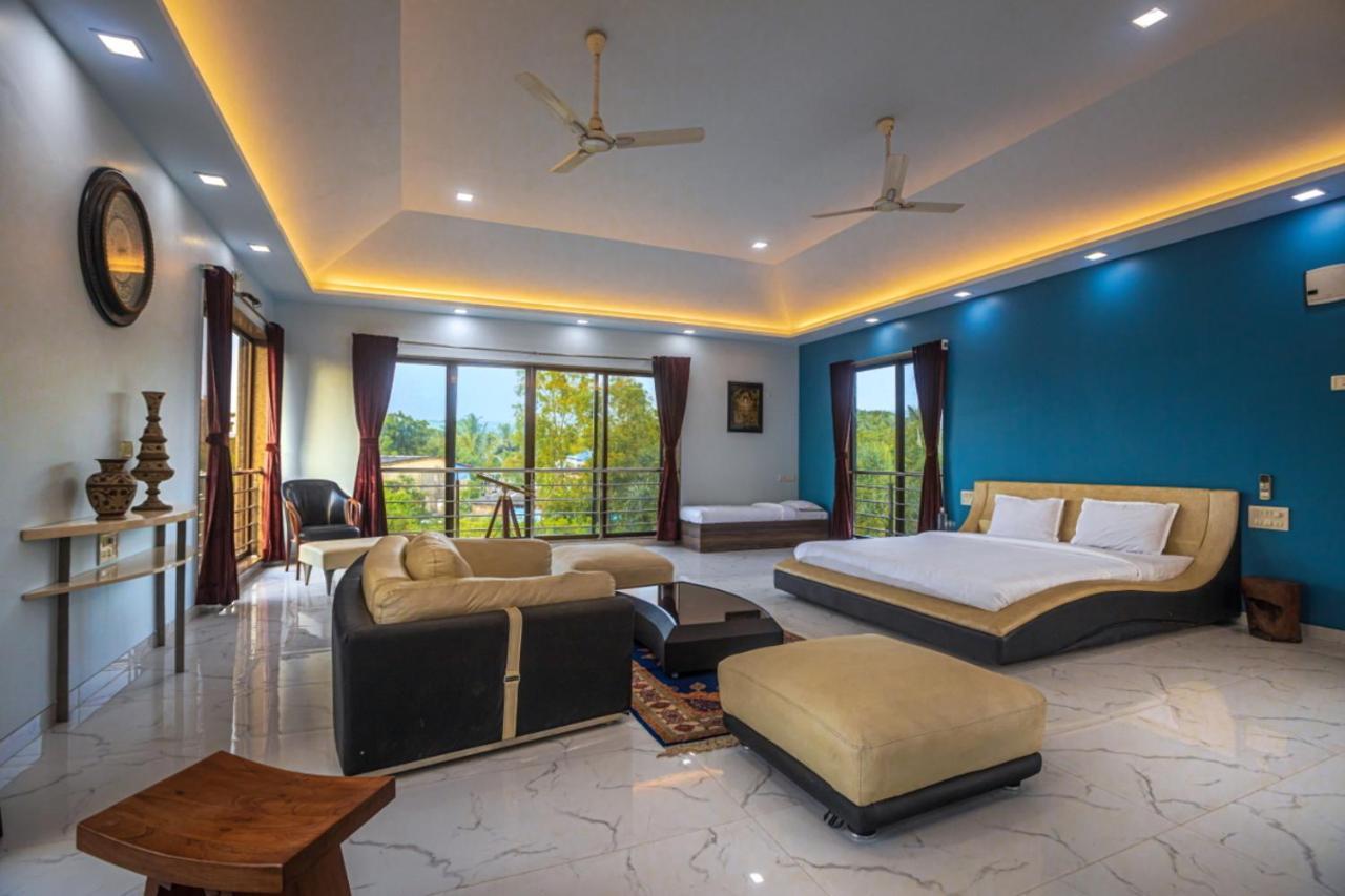 Saffronstays Aura, Alibaug - Luxury Pool Villa With A Game Room And Spacious Lawn 阿里巴格 外观 照片