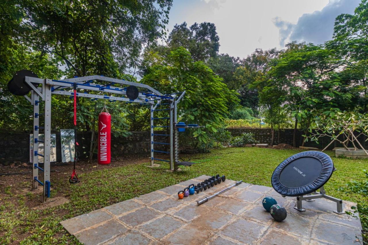 Saffronstays Aura, Alibaug - Luxury Pool Villa With A Game Room And Spacious Lawn 阿里巴格 外观 照片